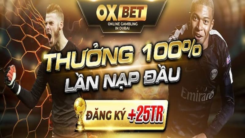 Khuyến mãi 1000% cho lần nạp đầu tại OXBET